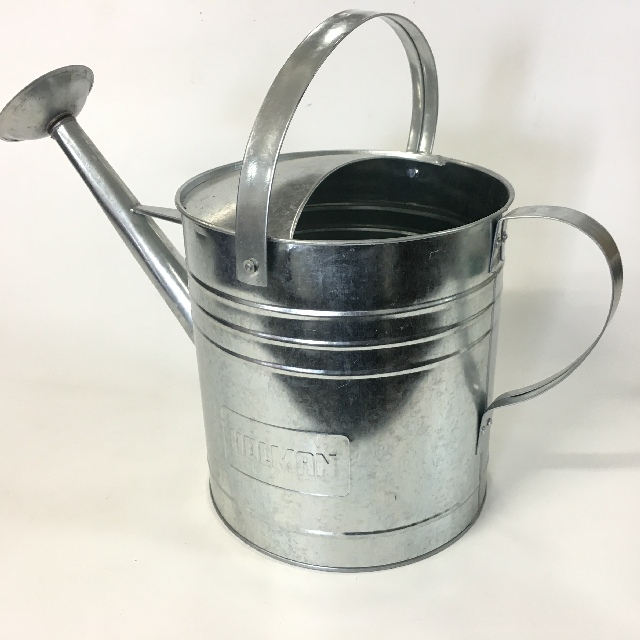 WATERING CAN, Shiny Galvanised